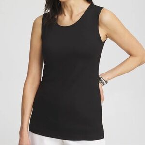 Chico’s Black Tank Top Size Large EUC